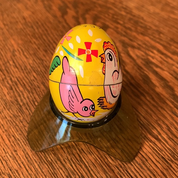 Vintage Haji Japan Tin Litho Toy Easter Egg - Picture 3 of 5